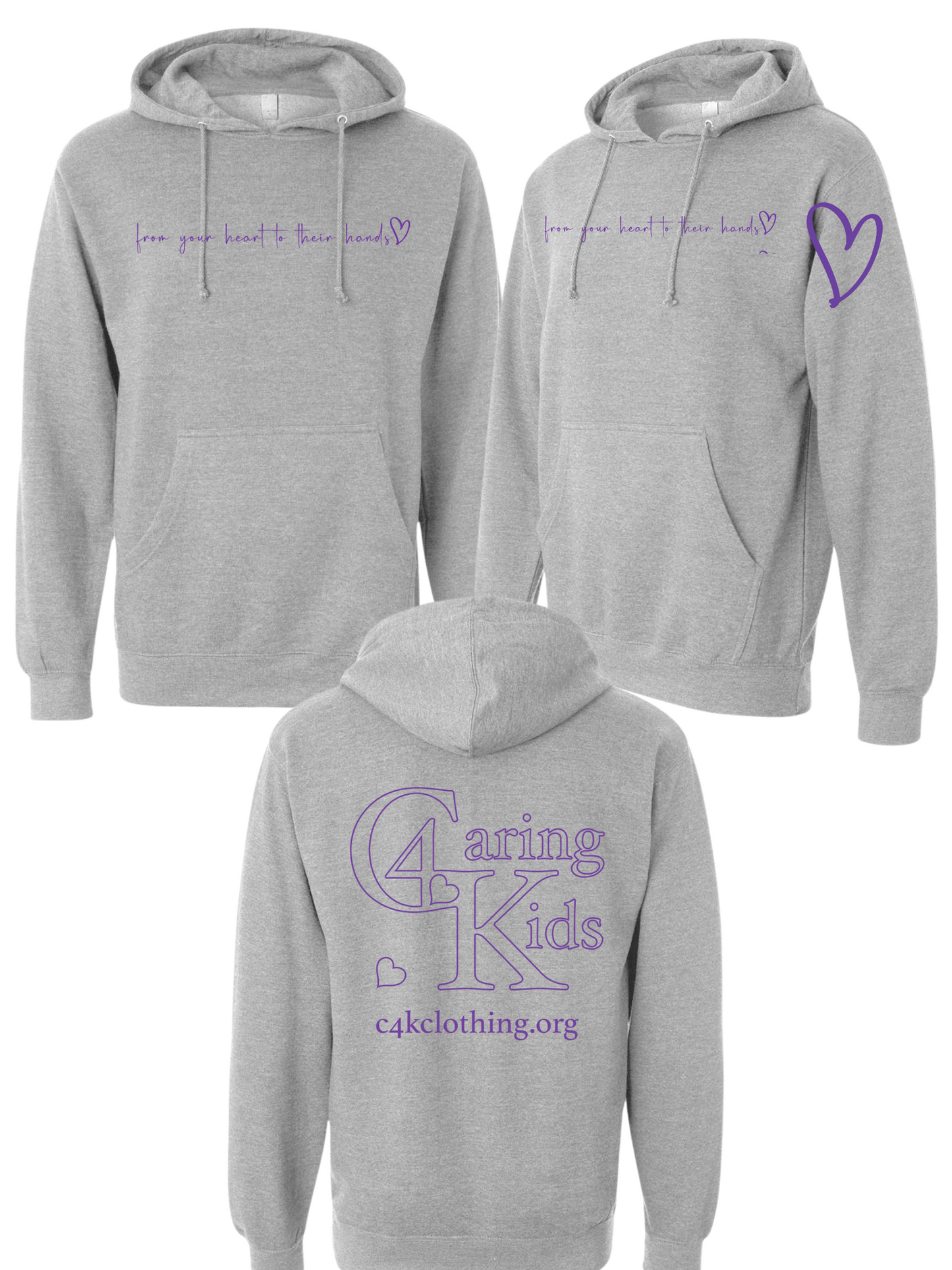 Caring For Kids Heart on Sleeve Hoodie